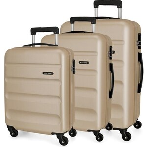 Roll Road Flex 5849469 Set Trolley 4 Ruote Rigido Champagne - Stileo.it