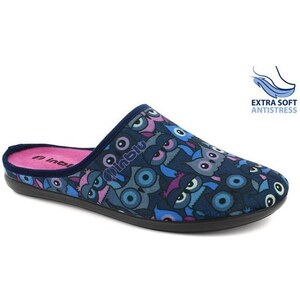 Nuvola Bicolore - Pantofola Invernale Donna In Panno Di Lana Con Plantare Estraibile Bicolore Antracite 37 8057204180528