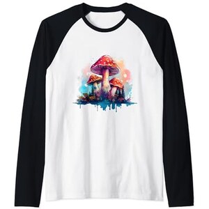 Maglietta Donna Con Fungo Divertente Vintage | T-Shirt Morbida Con Grafica Fungo