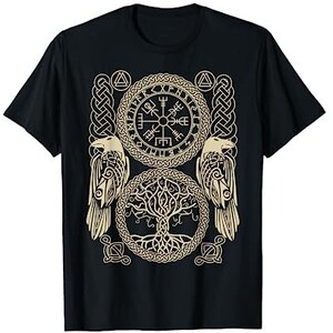 Collana rustica in argento da uomo in stile vichingo Vegvisir, regalo per fidanzato, gioielli norreni in argento, bussola vichinga, collana con rune per uomo, mitologia norrena - Italia