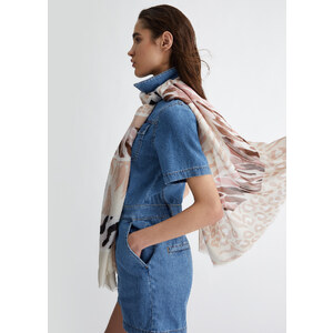 LIU JO Stola Mit Logo - Weicher Schal 90x180cm In Schwarz - Modal-Stoff