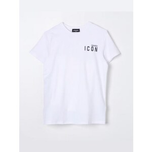 Dsquared2 T-shirt Bianca Con Logo E Patch DQ3165-D0ACD-DQ100