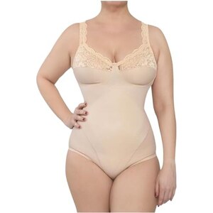 BODYPERFECT Body Modellante Contenitivo Donna Body Snellente Busto  Shapewear Corsetto Con Reggicalze Bustino Shaper Made In Italy Nudo 3xl  105547337