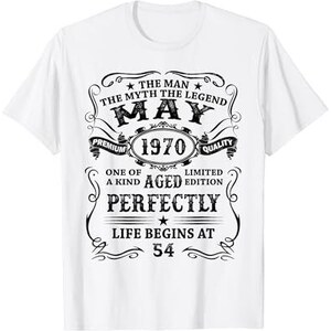 Maglietta Uomo Nato Ad Aprile 1970 – 50° Compleanno Vintage Cinquanta Anni