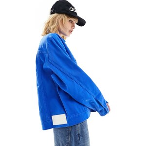 adidas Originals x Ksenia Schnaider - Giacca trucker di jeans blu ...