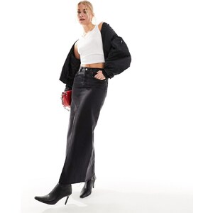 Stradivarius - Gonna lunga in raso nera Stradivarius - Gonna lunga in raso nera