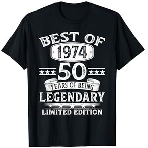 T-shirt uomo La vita comincia a 50 anni, idea regalo per il compleanno T-shirt uomo La vita comincia a 50 anni, idea regalo per il compleanno