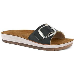Pantoufles Ciabatta Sandali Noir Vernis - Taille 36, Italie, Semelle Antiglisse, Neuves