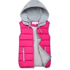 Gilet Imbottito Senza Maniche Per Bambini - Con Cappuccio E Orecchie, Impermeabile E Antivento - Foto 11