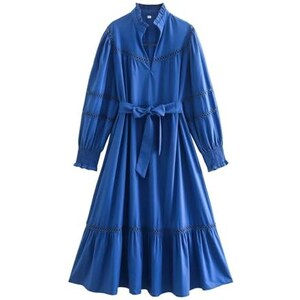 Abo Lungo In Maglia Con Bottoni Marrone Donna | Maje - Foto 3