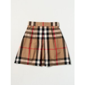 Burberry Gonna Plissettata Con Check Da Neonata 8121179 main image 1