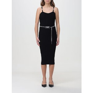 Michael Kors Women's Abito Midi Con Volant Black