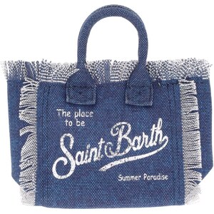 Mc2 Saint Barth Borsa Vanity In Denim Indigo Con Strass VANI001/07486L