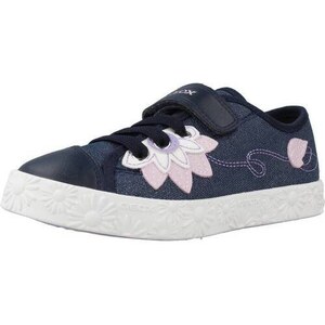 Scarpe Geox Jr Ciak Alte Per Bambina - Sneaker In Tela Con Suola Traspirante - Design Gommato