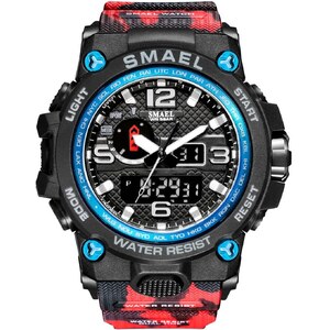 SMAEL 1237 Orologio Elettronico Sportivo Orologio Con Allarme Luce Notturna Orologio Multifunzionale Da Esterno Impermeabile Da Uomo - Foto 10