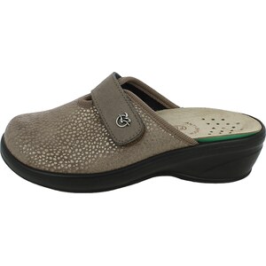 Ciabatte Donna In Vera Pelle Con Plantare Estraibile - Regolazione A Strappo, Made In Italy