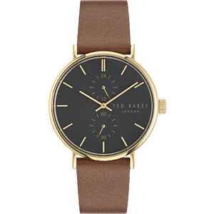 Orologio Ted Baker Beleeni Uomo/Donna – 40 Mm, Cassa In Acciaio, Cinturino In Pelle Grigia