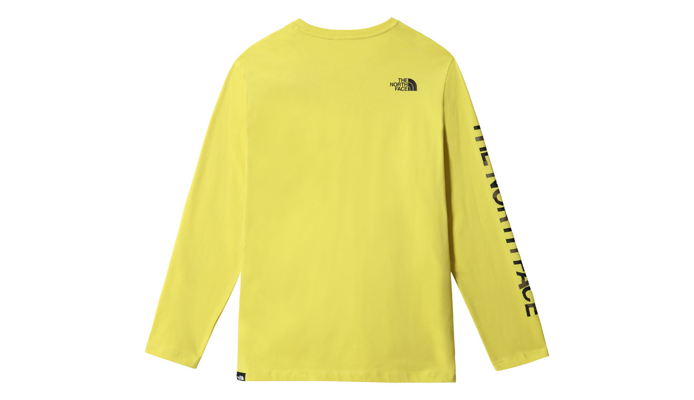 The North Face M Coordinates L/S Tee Acid Yellow - Uomini - Maglietta a maniche corte The North Face - Giallo - NF0A5IG9760
