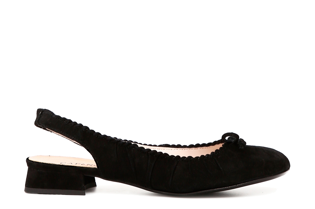 Cafènoir EE502 Ballerine aperte sul retro in camoscio