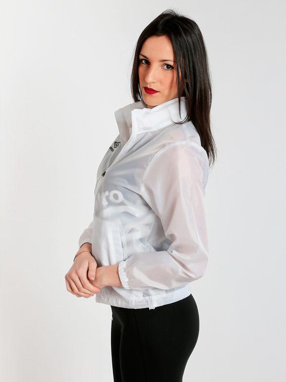 Umbro Giacca a Vento Modello Donna Leggere Bianco Taglia L