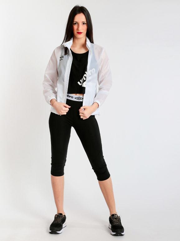 Umbro Giacca a Vento Modello Donna Leggere Bianco Taglia L