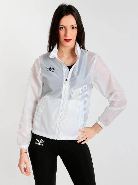 Umbro Giacca a Vento Modello Donna Leggere Bianco Taglia L