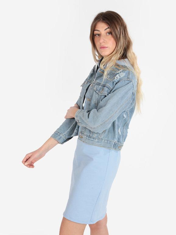 Solada Giacca In Jeans Oversize Donna Taglia 42