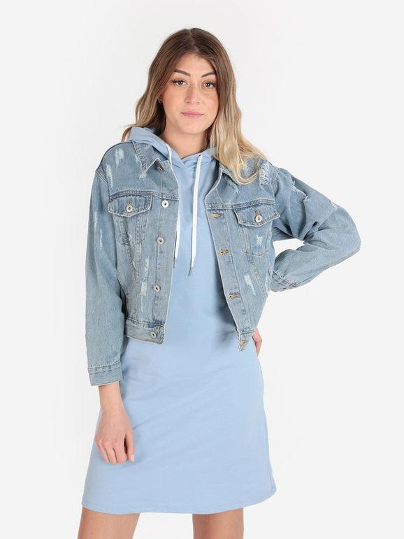 Solada Giacca In Jeans Oversize Donna Taglia 42