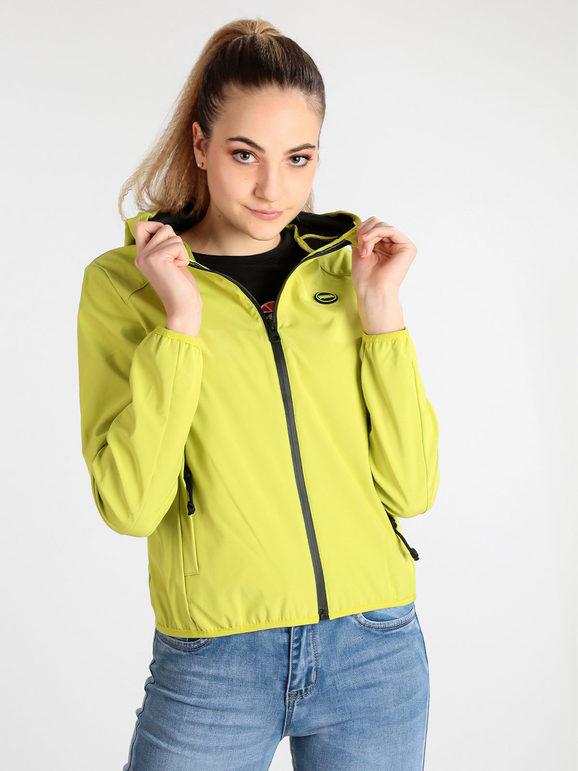 Lonsdale Lodpe 215990 Giubbino Donna Con Zip e Cappuccio Giacche Leggere Verde Taglia L