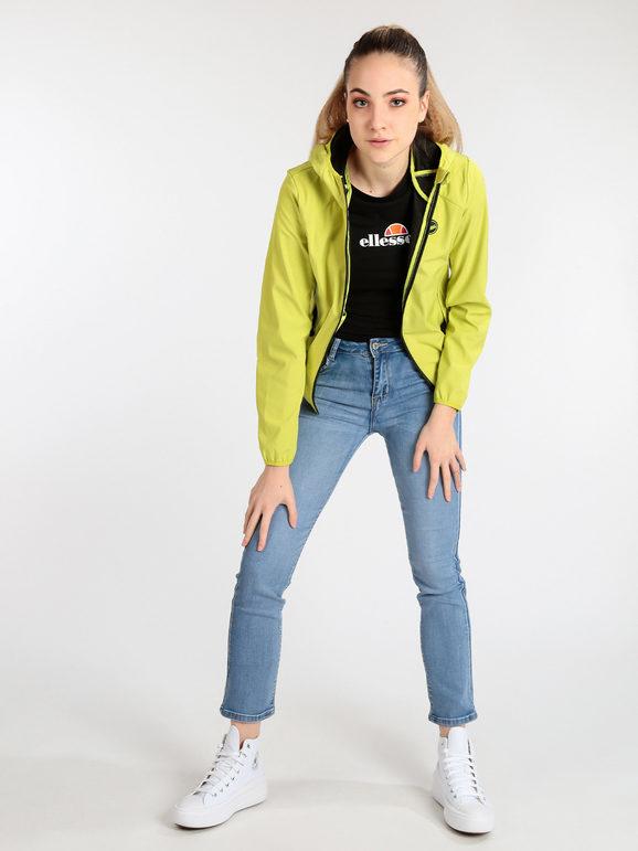 Lonsdale Lodpe 215990 Giubbino Donna Con Zip e Cappuccio Giacche Leggere Verde Taglia L