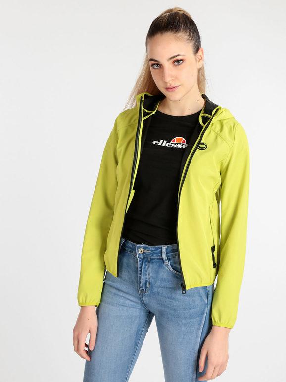 Lonsdale Lodpe 215990 Giubbino Donna Con Zip e Cappuccio Giacche Leggere Verde Taglia L