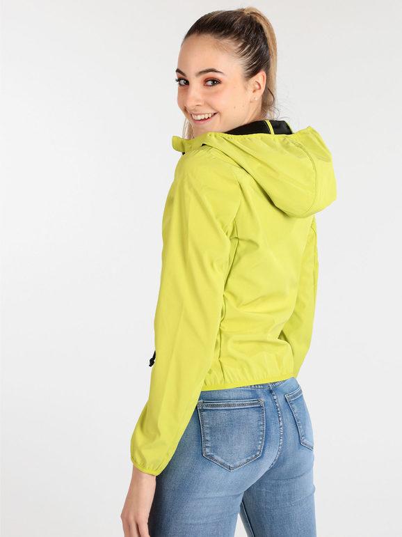 Lonsdale Lodpe 215990 Giubbino Donna Con Zip e Cappuccio Giacche Leggere Verde Taglia L