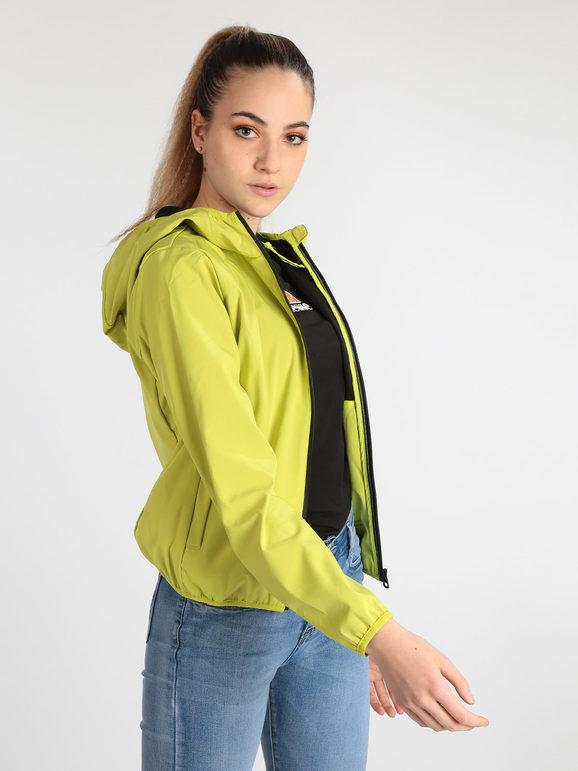Lonsdale Lodpe 215990 Giubbino Donna Con Zip e Cappuccio Giacche Leggere Verde Taglia L