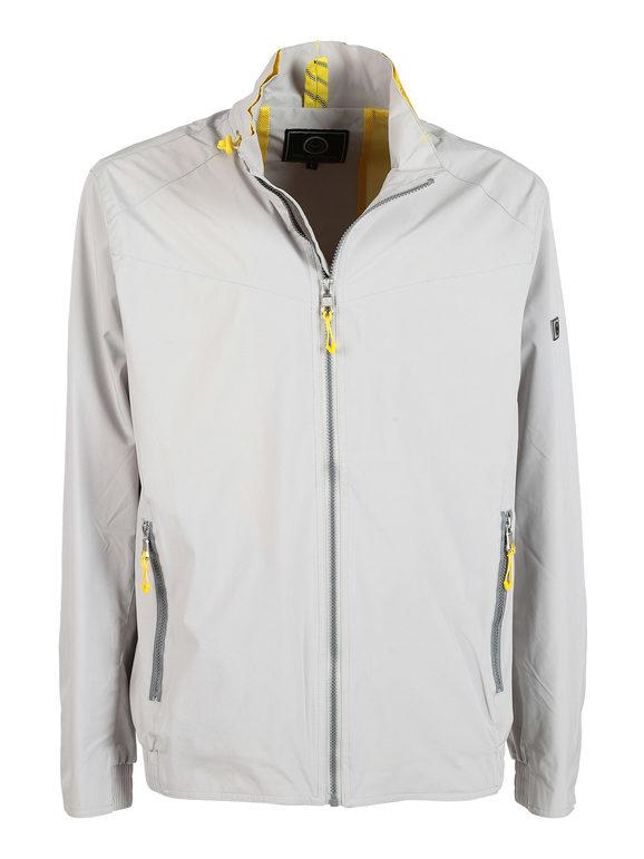 Wampum Giacca a Vento Con Full Zip Giacconi e Giubbotti Uomo Grigio Taglia Xxl