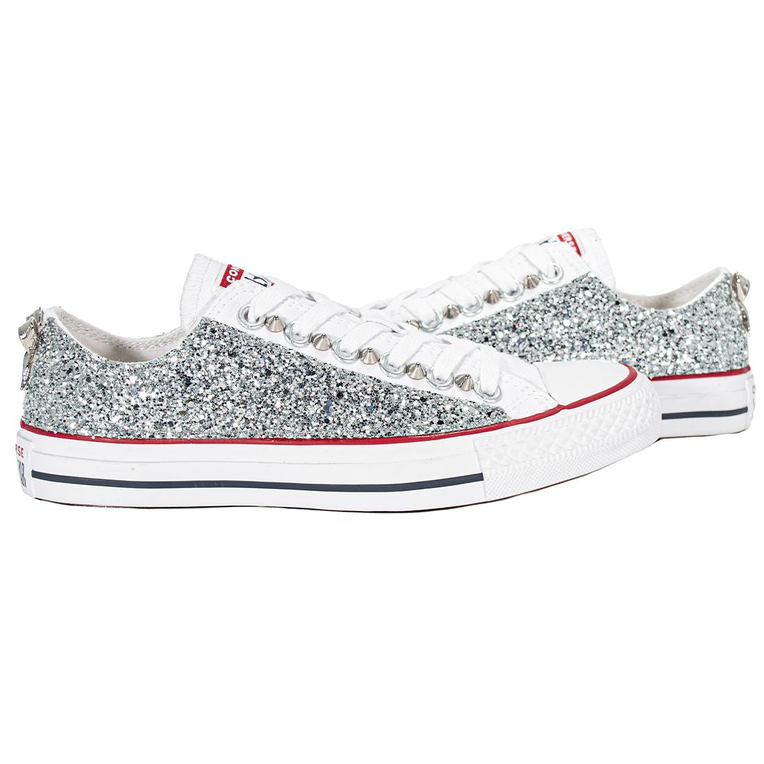 CONVERSE PERSONALIZZATE ARGENTO BEDA