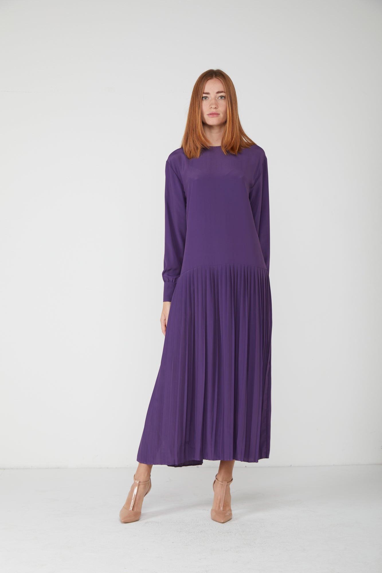 Gonna A-Line Plissettata In Finta Lana Quadri Tartan &ndash; Donna &ndash; Vintage, Calda, Vita Alta