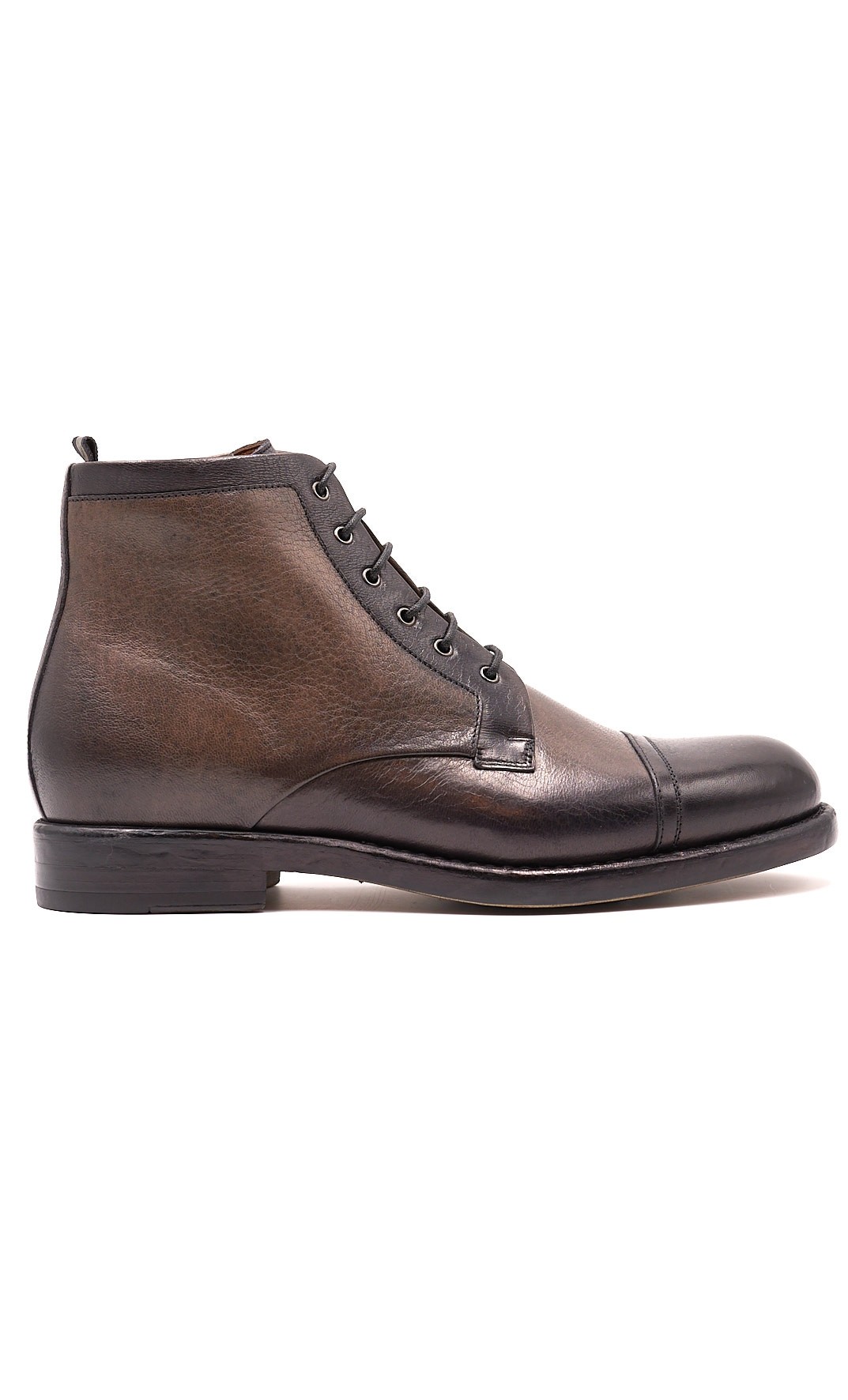 STIVALETTO ROSSI IN PELLE GRIGIO, Colore Grigio