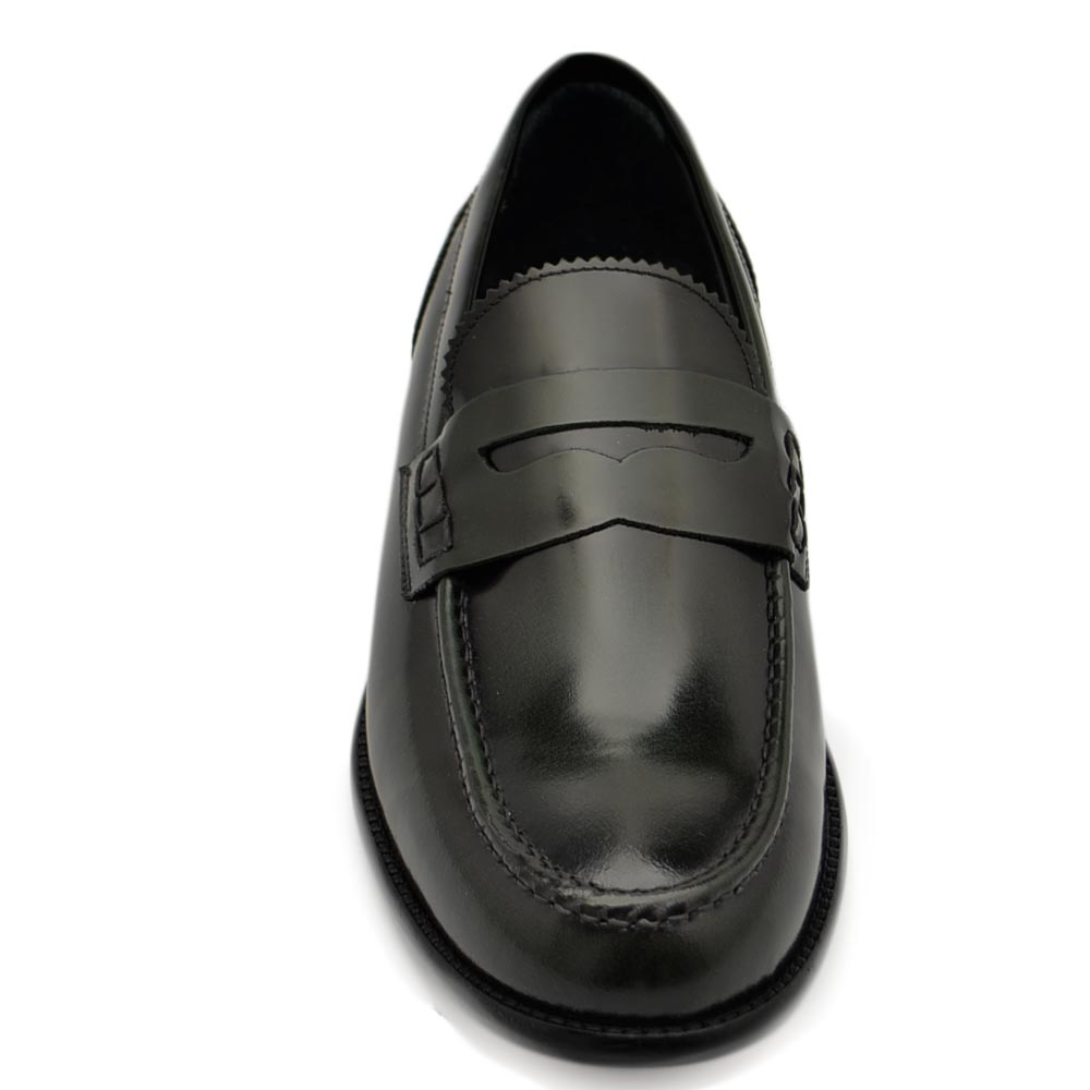 Malu Shoes Scarpe uomo mocassino verde abrasivato cucitura fondo cuoio sottile made in italy vera pelle certificata business man