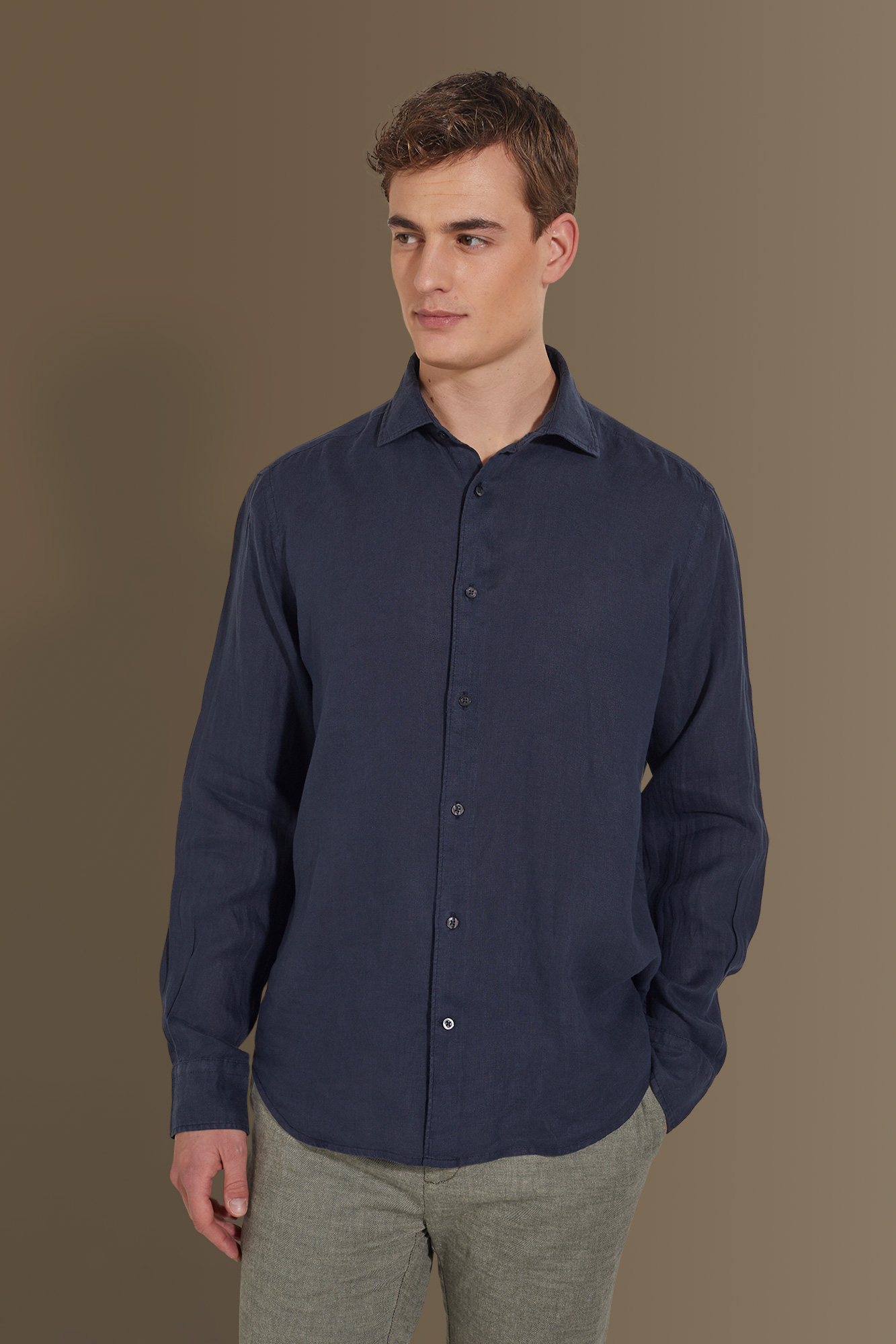 WINDEHAO Camicia Da Uomo Alla Francese, Slim Fit, Plissettata - Foto 12