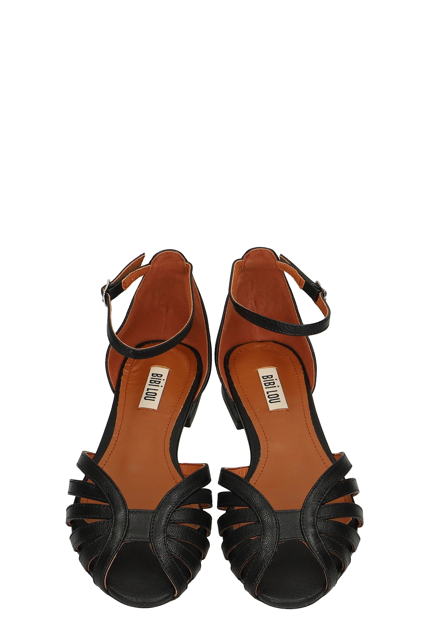 bibi lou flats in powder leather
