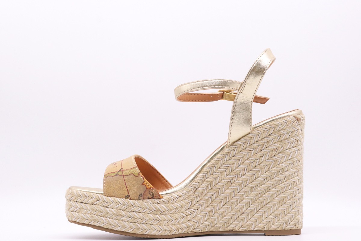 ALVIERO MARTINI Sandalo con fascia stampa geo Stileo.it