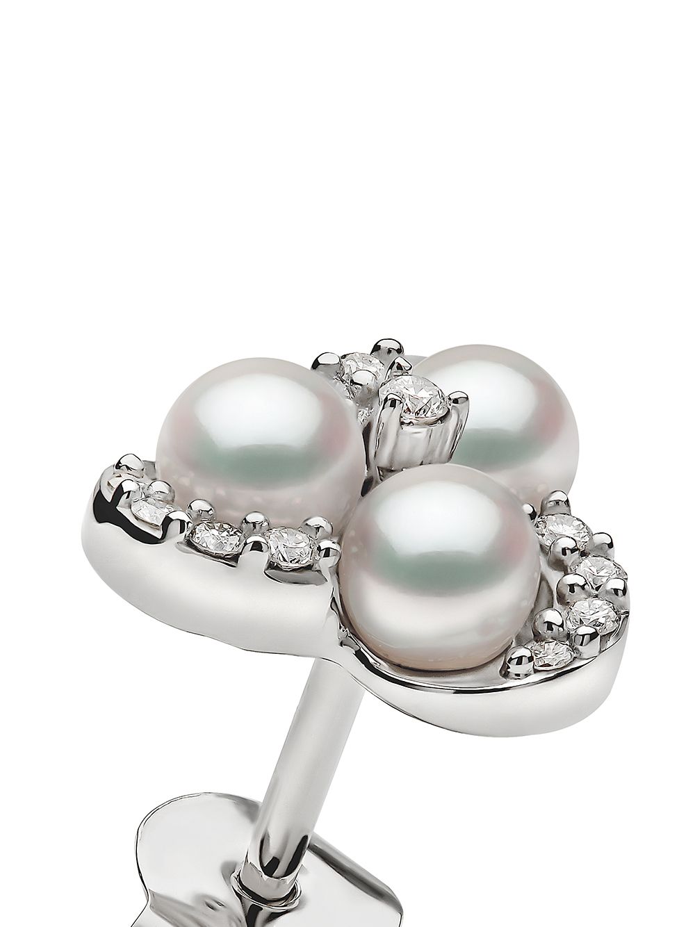 Sweet Dolls Orecchini A Bottone In Argento 925 Con Perle D'acqua Dolce, 11 Mm, Orsetto 6 Mm, Chiusura Belga