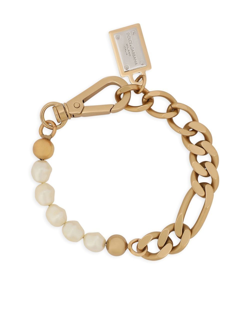 Bracciale Made By Nami In Acciaio Inox Oro Con Due Cerchi E Pietre – Regalo Mamma Figlia