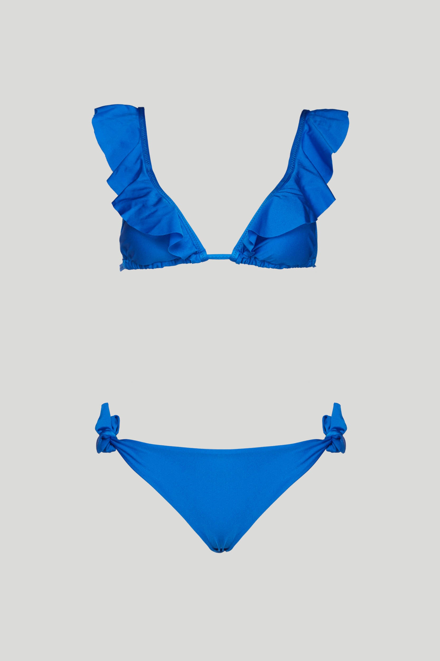 SECRETS LOVE Bikini Sorrento Bluette con Top a Volant - M