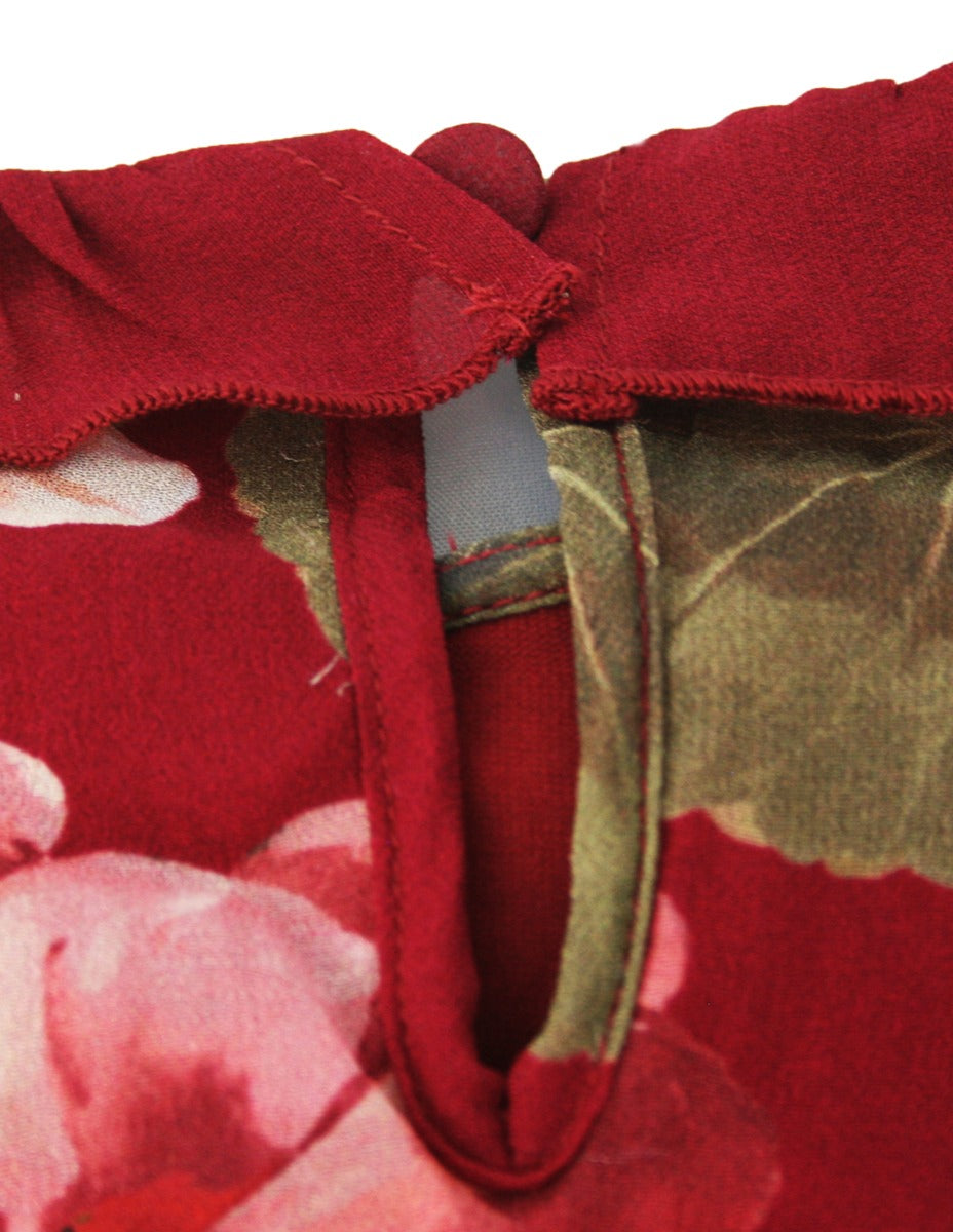 TWINSET GIRL Abito in Georgette Stampa Fiori - 8A