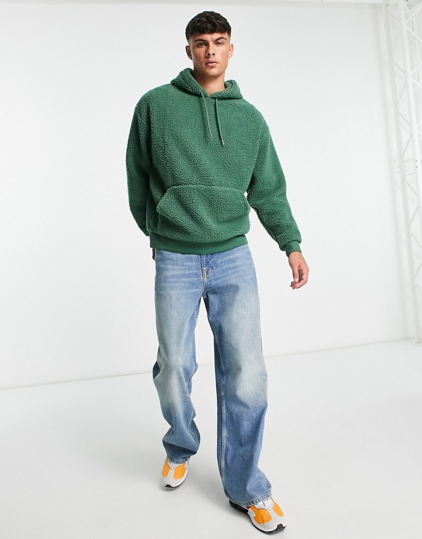 Buy adidas Fleece Felpa Con Cappuccio Uomini Oliva online | Tennis Point IT