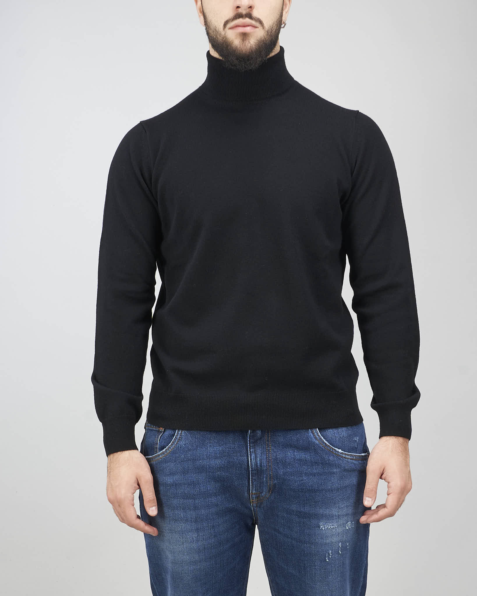 Maglia Uomo Maglia Dolcevita Uomo In Cashmere Maglierie Effegi