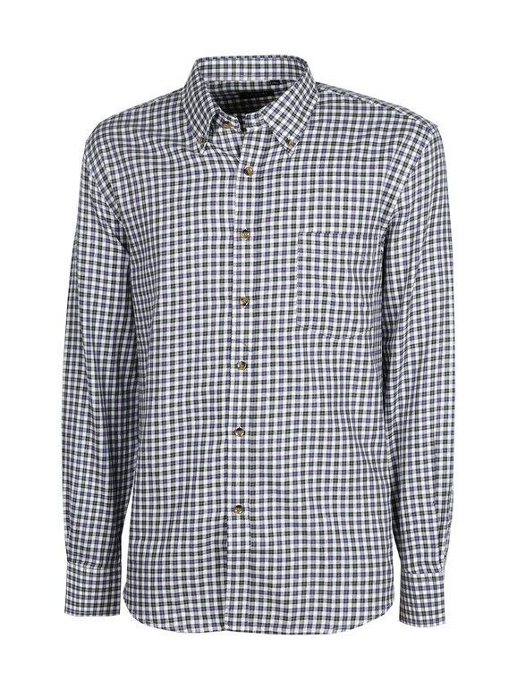 Camicia in flanella a quadri - BLU - - 15.00