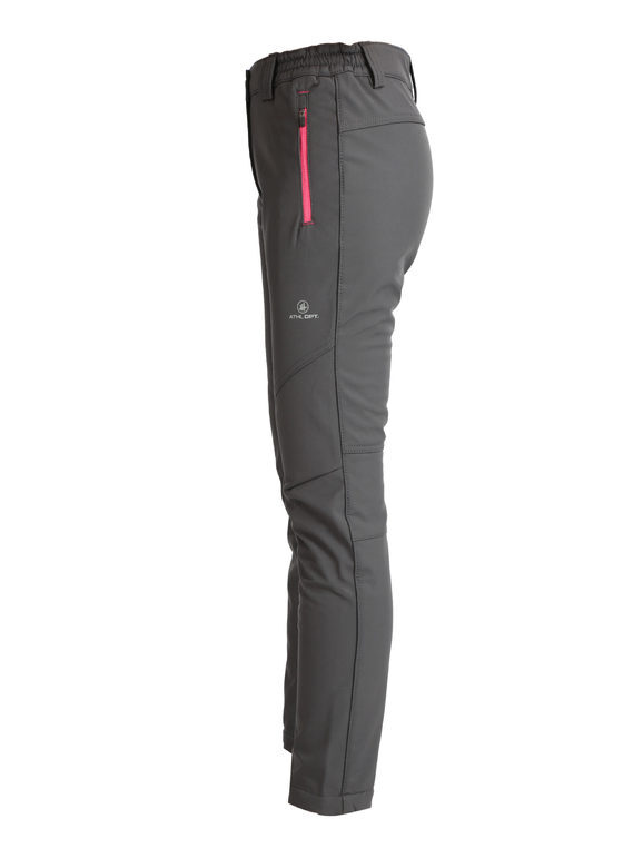 Athl Dpt Pantaloni Sportivi Da Donna In Tessuto Tecnico Felpa Grigio Taglia 50