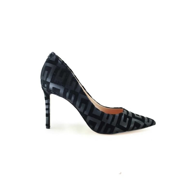 GUESS Olivos - Sneakers Uomo In Finta Pelle Scamosciata, Logo Nero Multi, Taglia 39 EU, Suola Memory Foam - 4